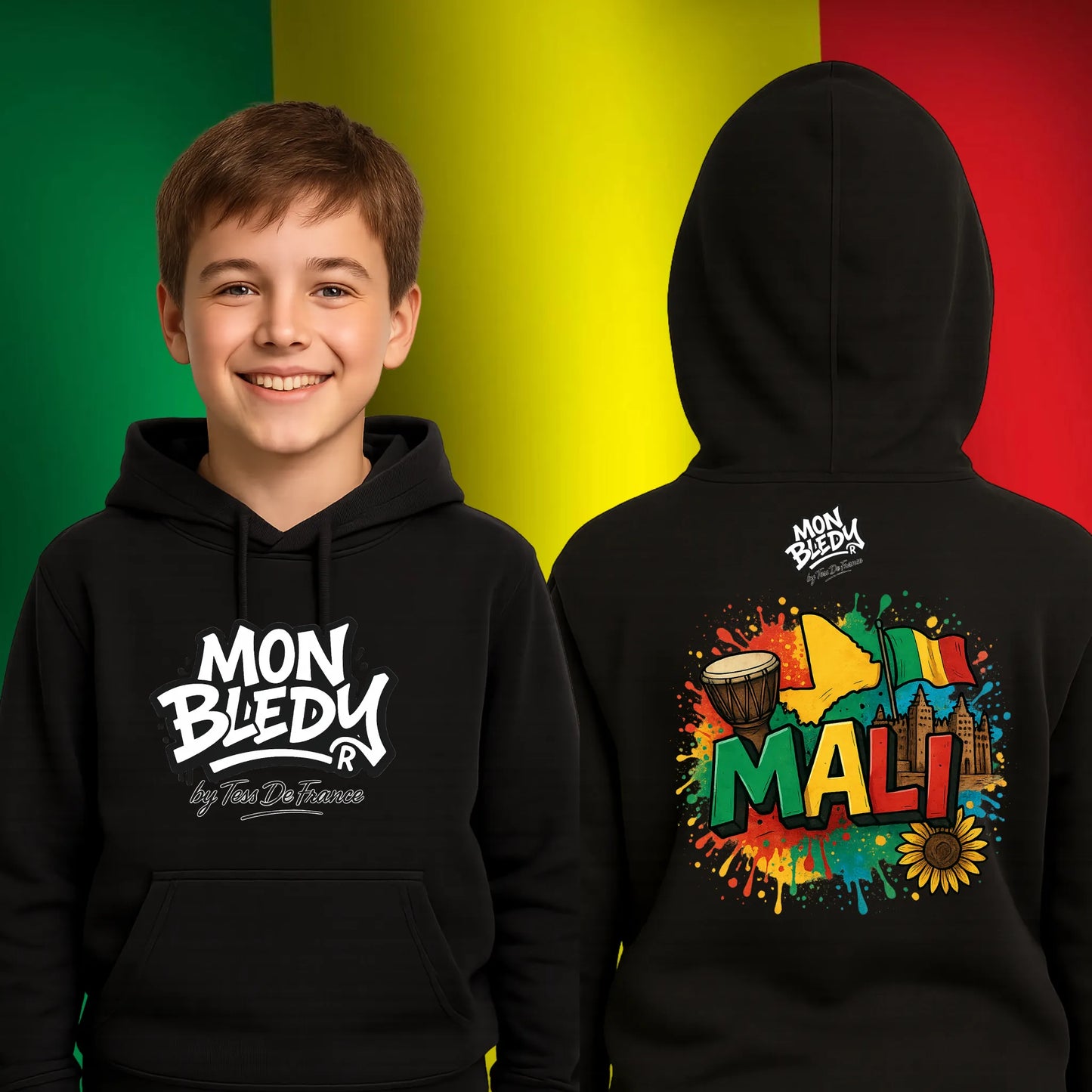 T-shirt & Sweat MALI – Mon Bledy by Tess De France | Fierté & Couleurs Africaines