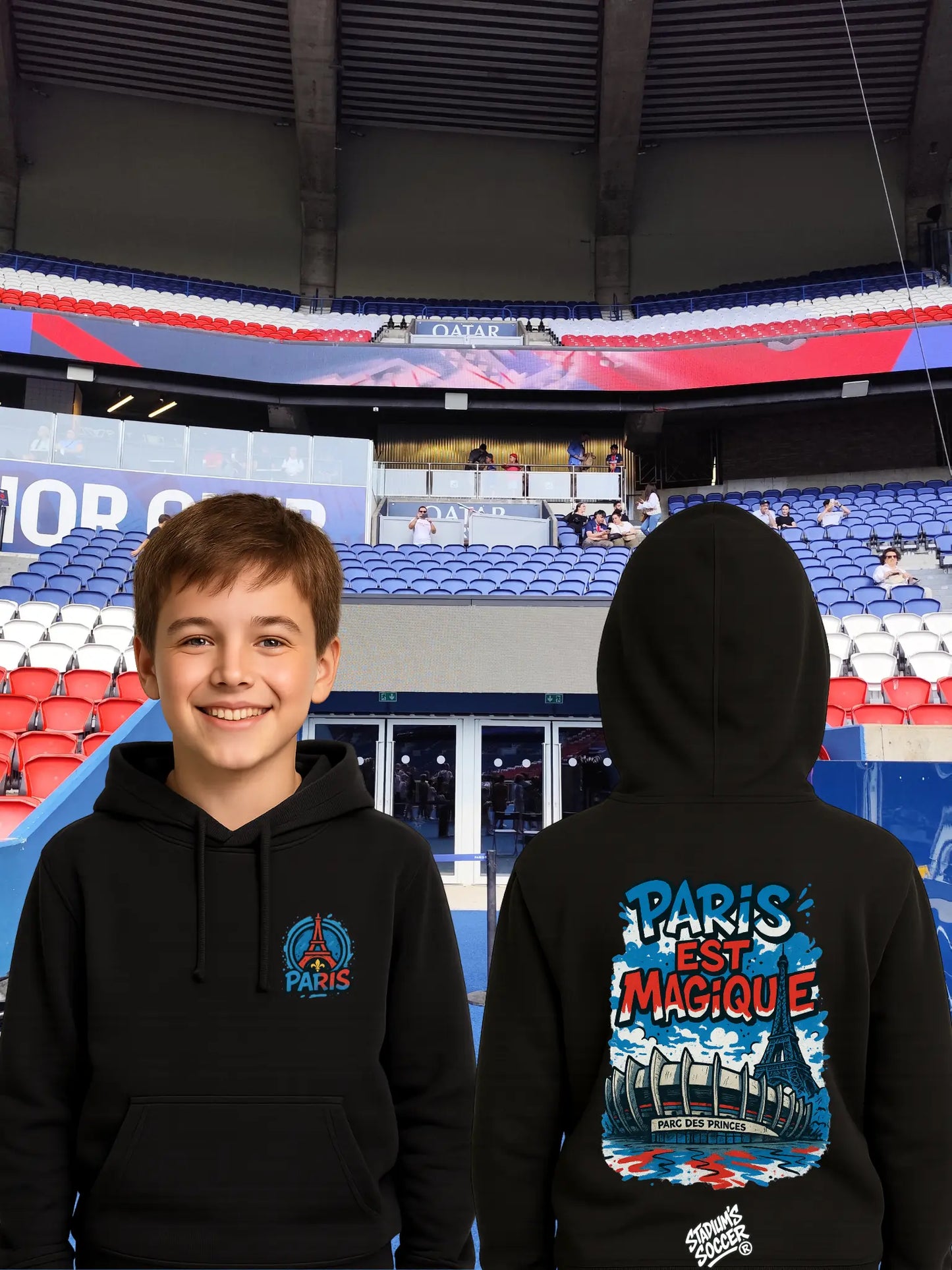 PANAME Street - Art – Tee - Shirt & Sweat Stade Bleu Blanc Rouge - tessdefrance