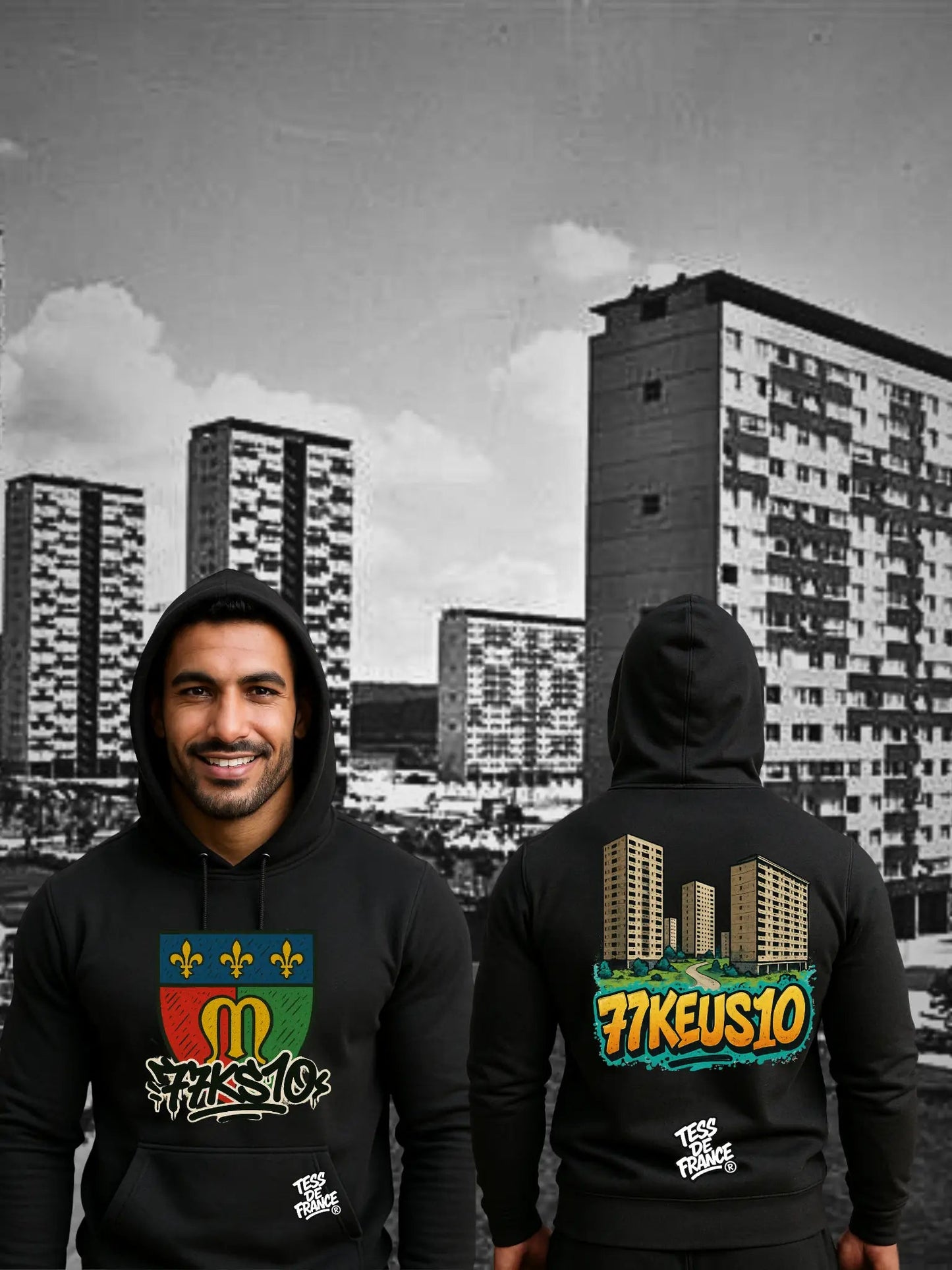 Sweat & T-shirt 77KEUS10 – Streetwear Banlieue by Tess de France - tessdefrance