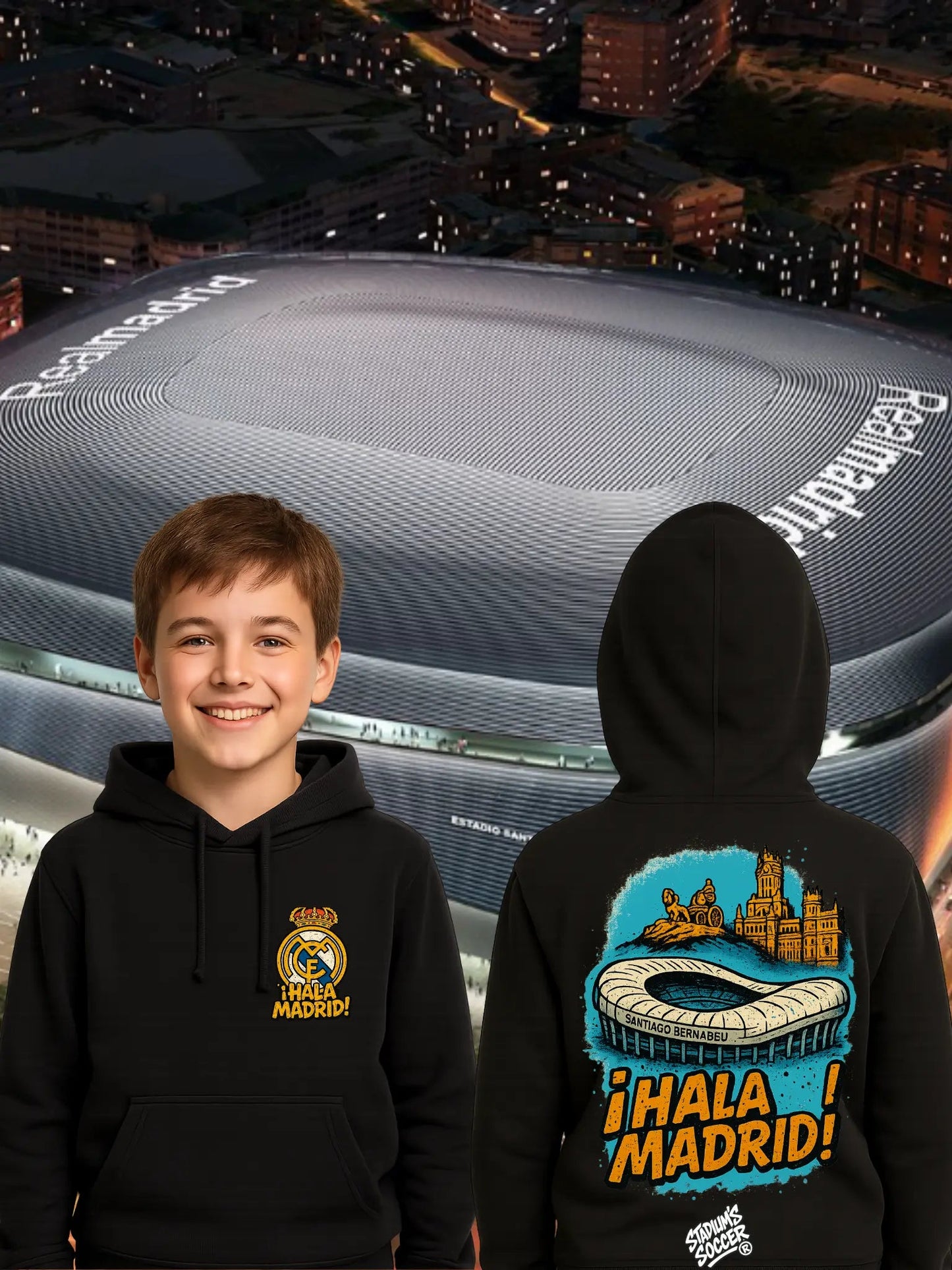 T-Shirt "¡Hala Madrid!" | Passion Real Madrid & Stade Bernabéu – Exclusivité Tess de France - tessdefrance