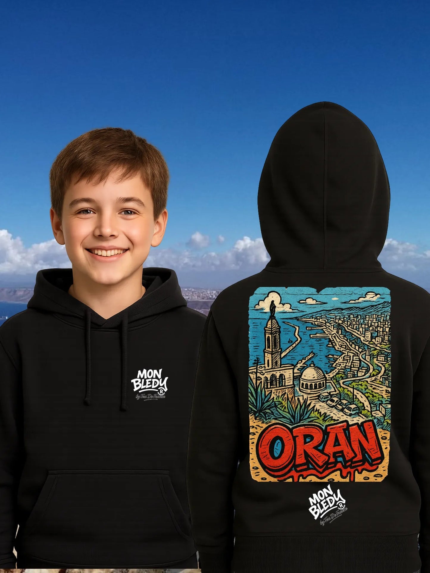 T-Shirt "Oran" – MON BLEDY® | Streetwear algérien fier et stylé - tessdefrance