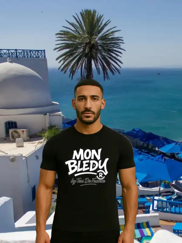 T-Shirt "Tunisie" – MON BLEDY® | Vêtement streetwear inspiré de Sidi Bou Saïd - tessdefrance