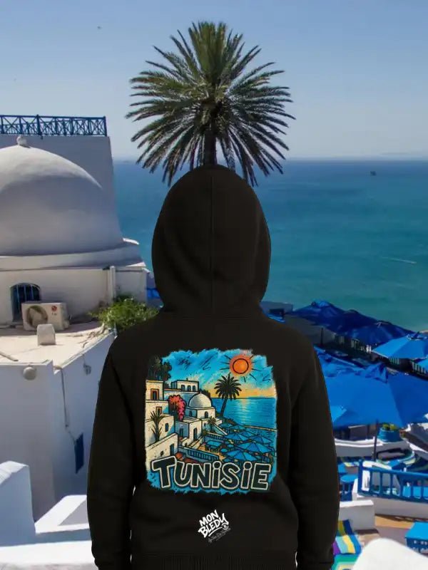 T-Shirt "Tunisie" – MON BLEDY® | Vêtement streetwear inspiré de Sidi Bou Saïd - tessdefrance