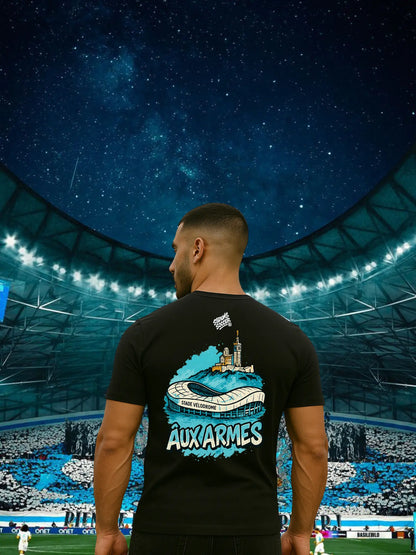 Sweat & T-shirt Olympique de Marseille – Design Stade Vélodrome | Aux Armes | Édition Supporter