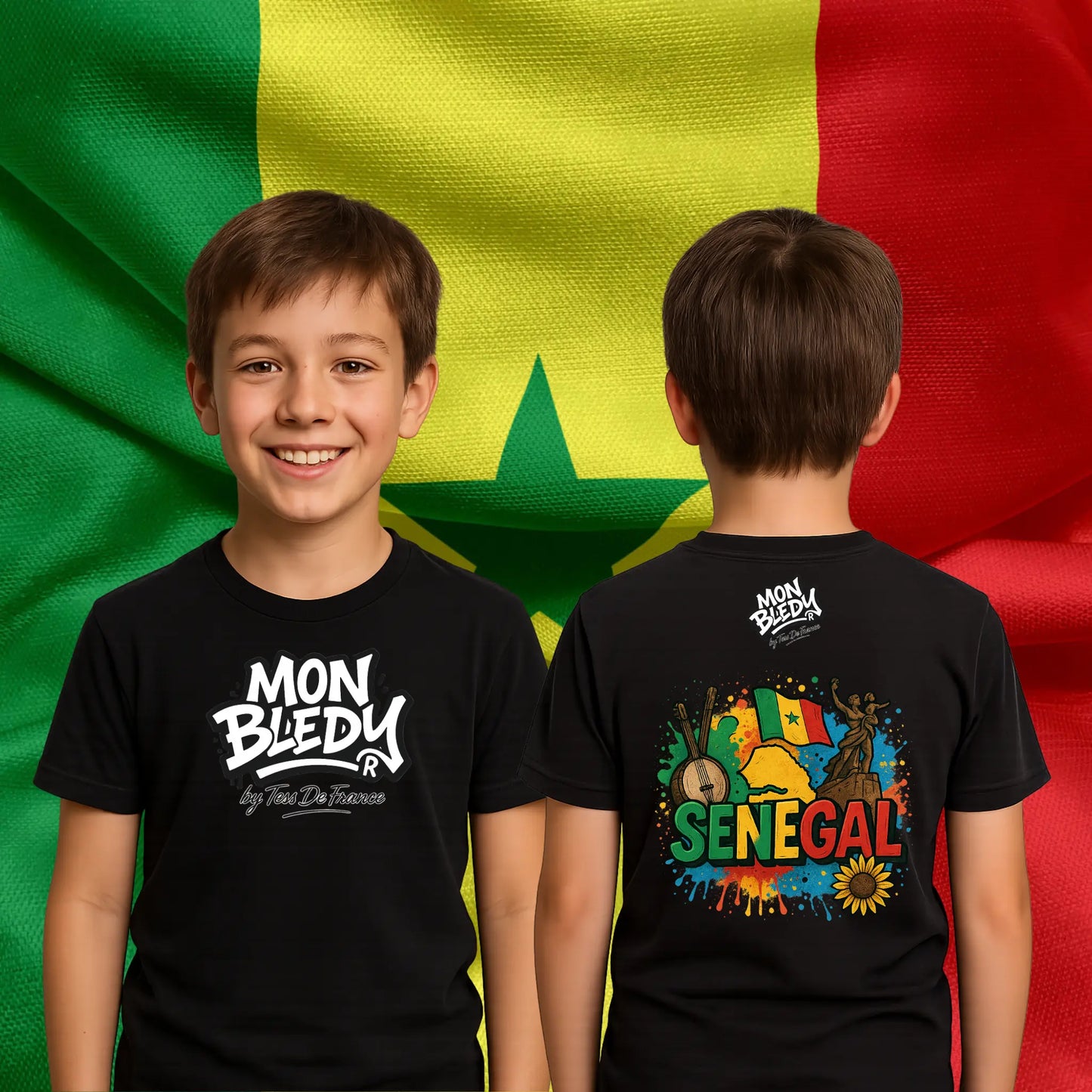 Sweat & T-shirt Sénégal - Mon Bledy® | Fierté Africaine pour Adultes & Enfants