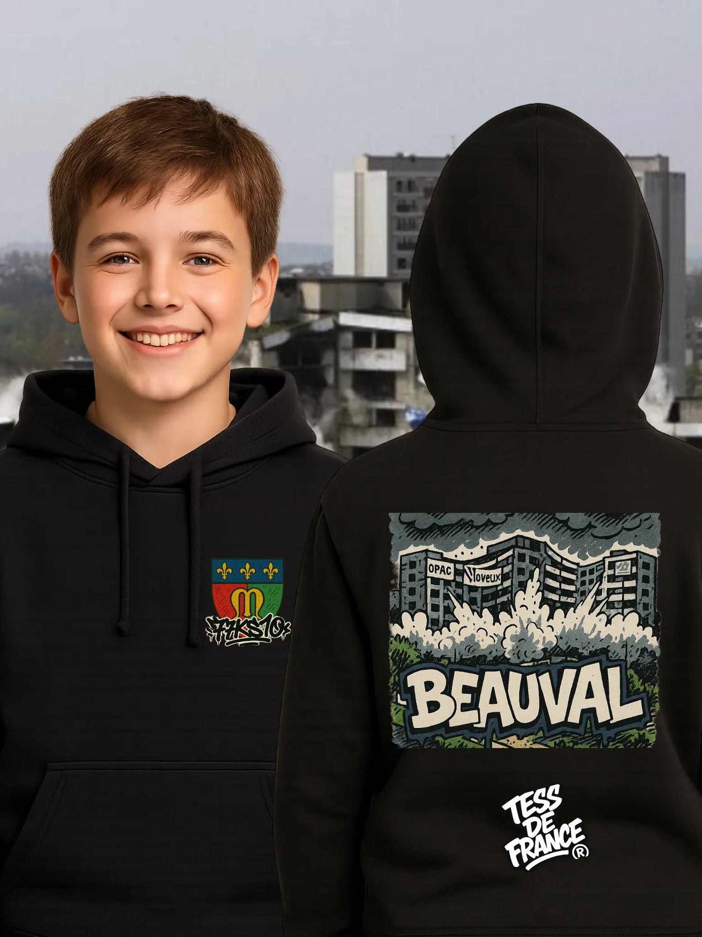 BEAUVAL – Sweat & T-Shirt Banlieue | Quartier de Meaux – Made in France - tessdefrance
