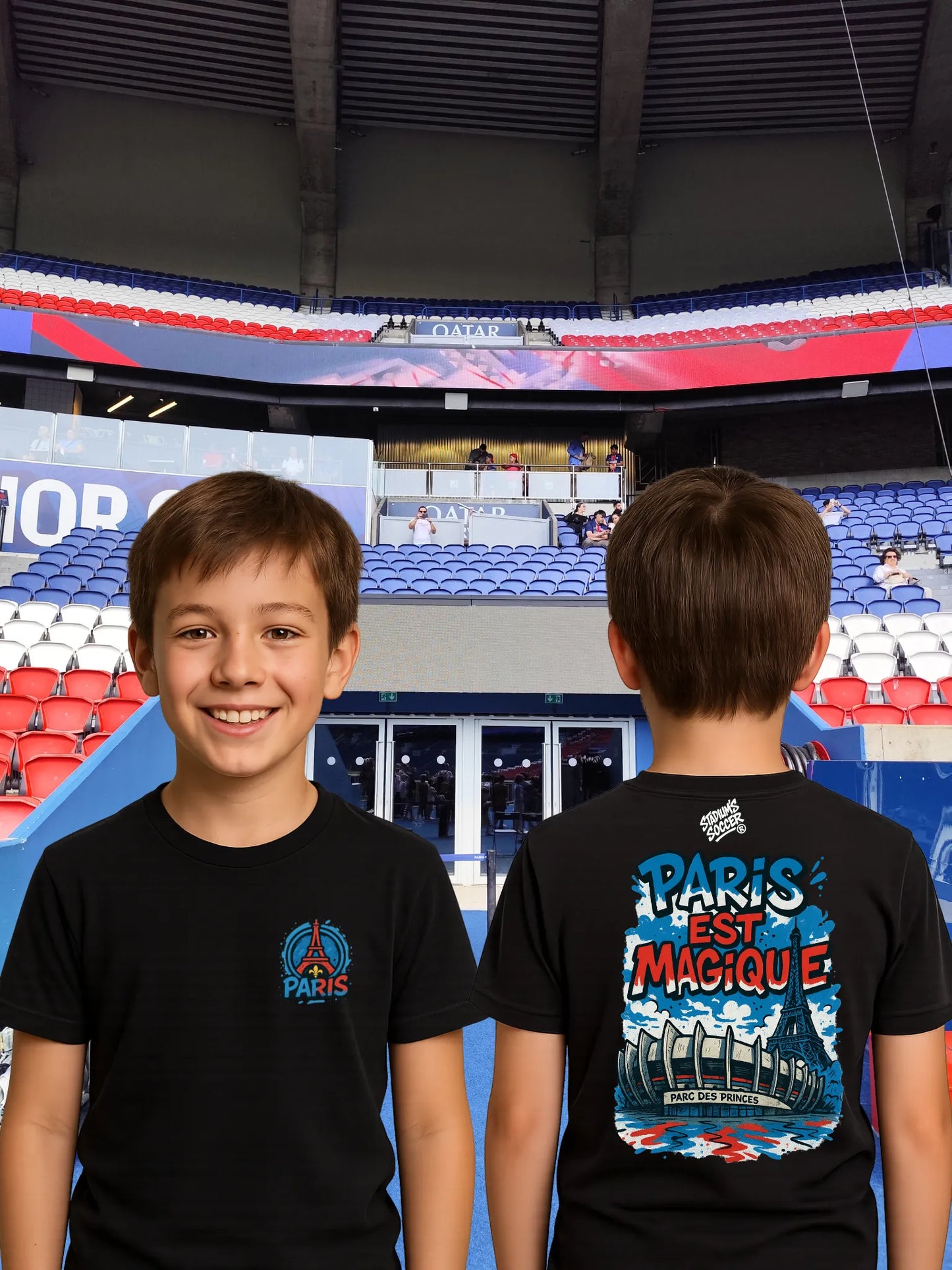 PANAME Street - Art – Tee - Shirt & Sweat Stade Bleu Blanc Rouge - tessdefrance