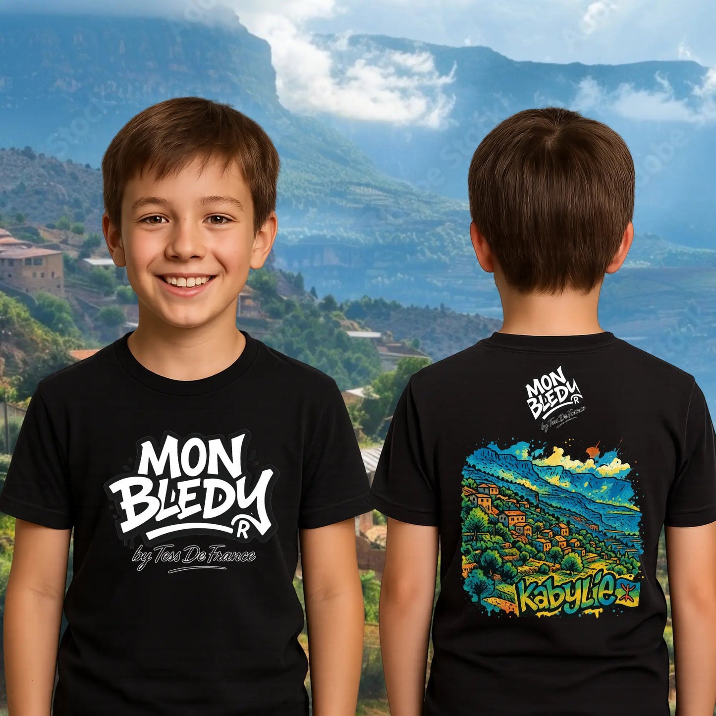 Sweat ou T-Shirt Kabyle “Mon Bledy” – Vêtement Amazigh 100% Coton Bio | Tess De France - tessdefrance