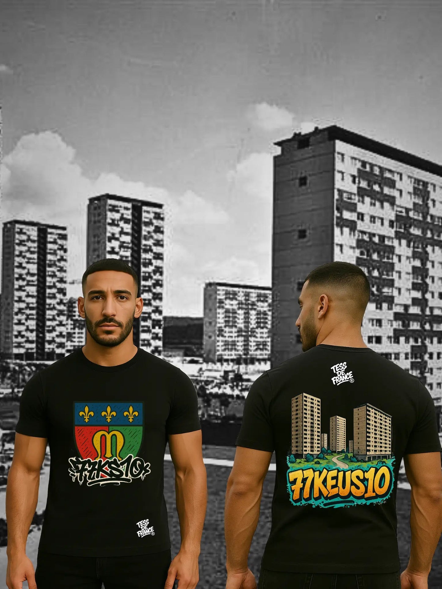 Sweat & T-shirt 77KEUS10 – Streetwear Banlieue by Tess de France - tessdefrance