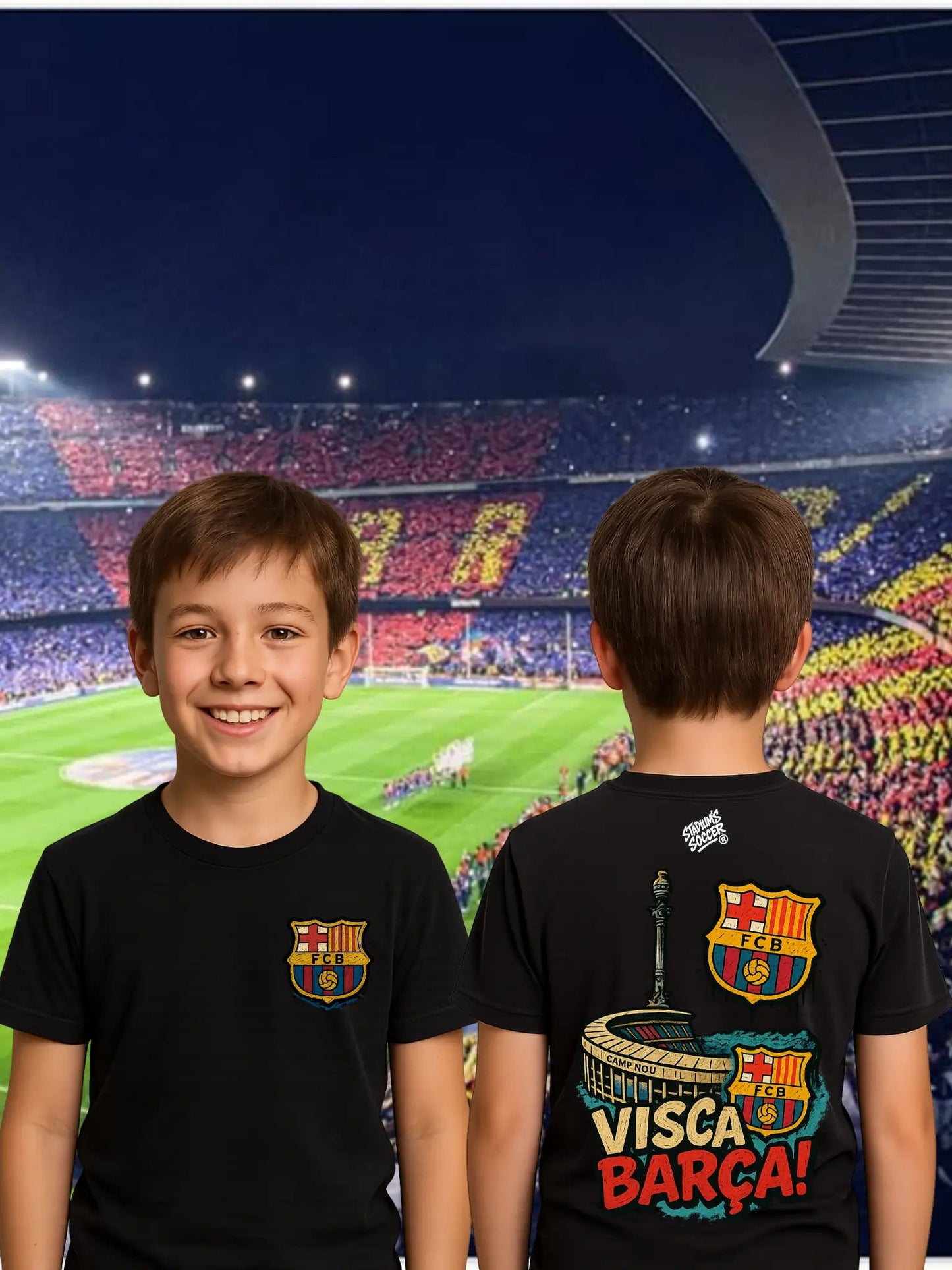Sweat & T-Shirt FC Barcelone – Visca Barça | Camp Nou | Inspiration Supporters - tessdefrance