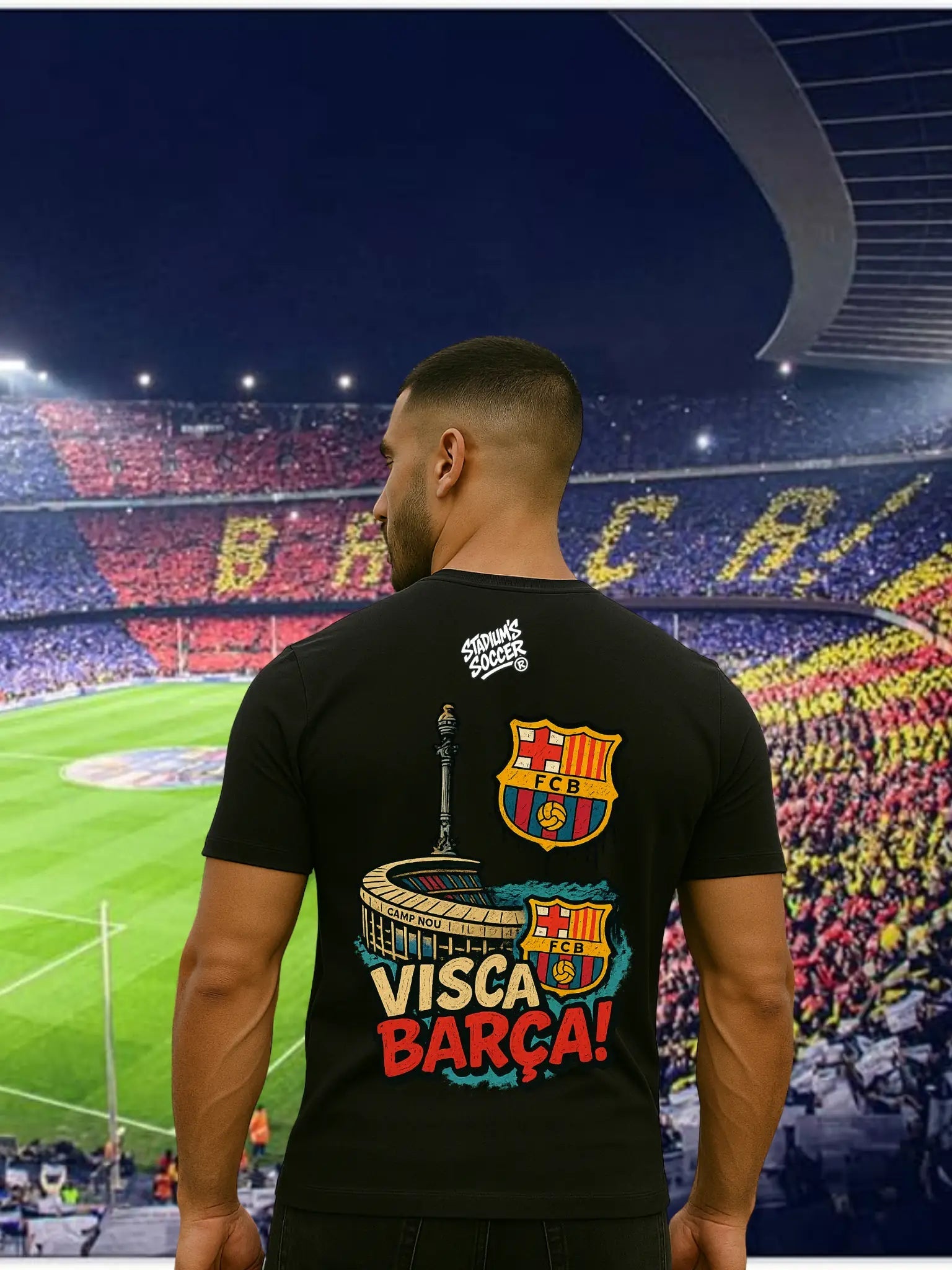 Sweat & T-Shirt FC Barcelone – Visca Barça | Camp Nou | Inspiration Supporters - tessdefrance