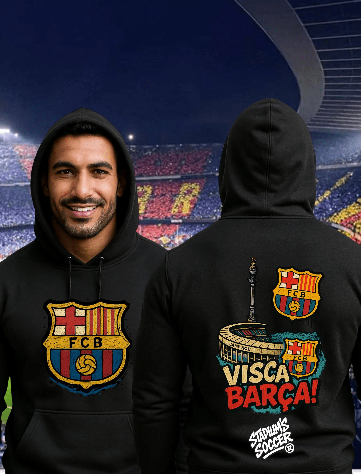 Sweat & T-Shirt FC Barcelone – Visca Barça | Camp Nou | Inspiration Supporters - tessdefrance
