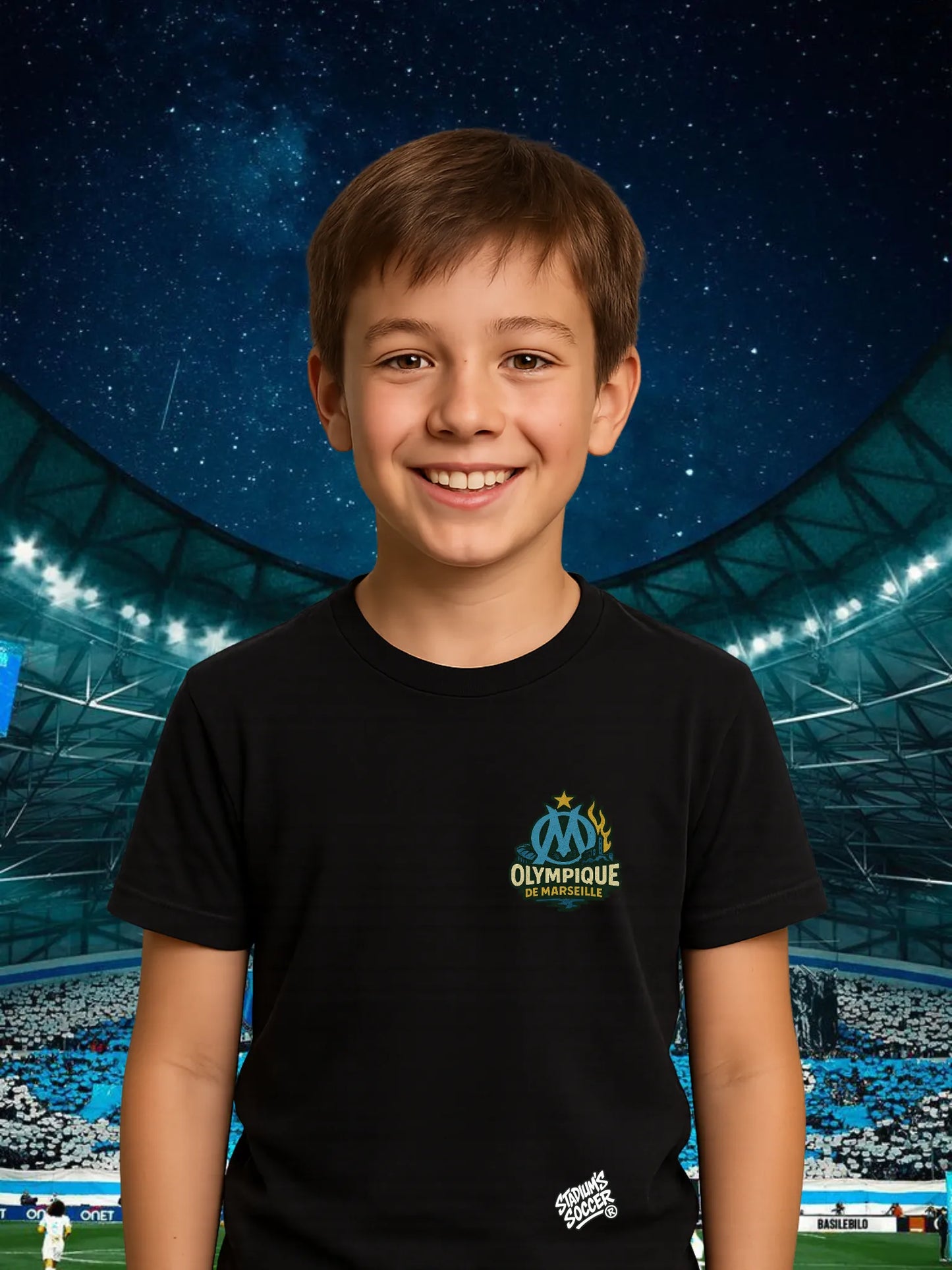 Sweat & T-shirt Olympique de Marseille – Design Stade Vélodrome | Aux Armes | Édition Supporter - tessdefrance