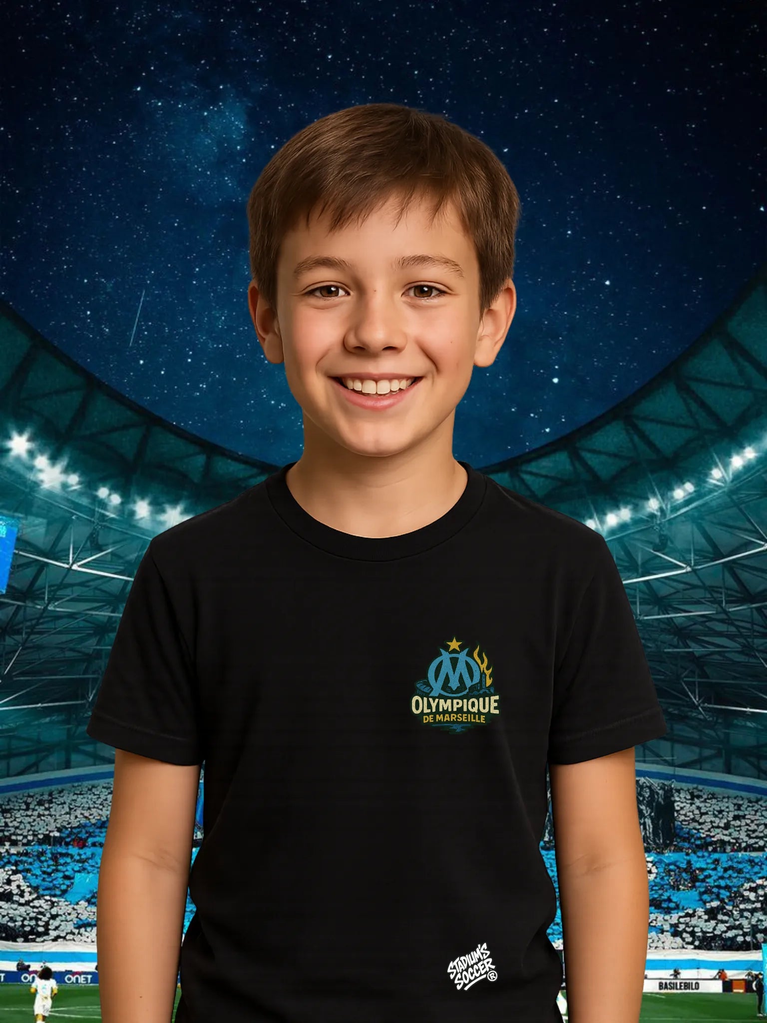 Sweat & T-shirt Olympique de Marseille – Design Stade Vélodrome | Aux Armes | Édition Supporter - tessdefrance