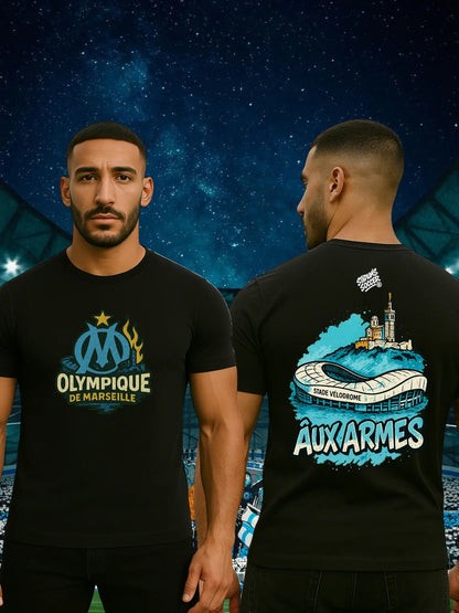 Sweat & T-shirt Olympique de Marseille – Design Stade Vélodrome | Aux Armes | Édition Supporter - tessdefrance
