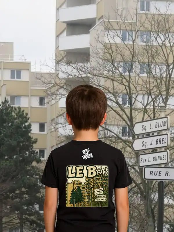 T-shirt "LE B" – Meaux | Style Banlieue 100% Coton Made in France - tessdefrance