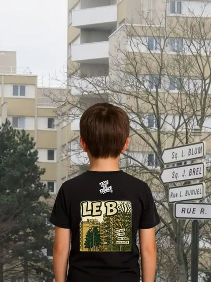 T-shirt "LE B" – Meaux | Style Banlieue 100% Coton Made in France - tessdefrance