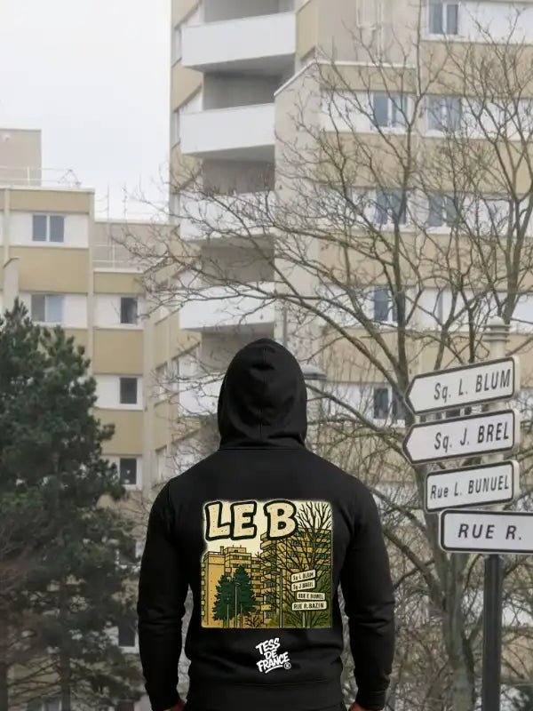 T-shirt "LE B" – Meaux | Style Banlieue 100% Coton Made in France - tessdefrance