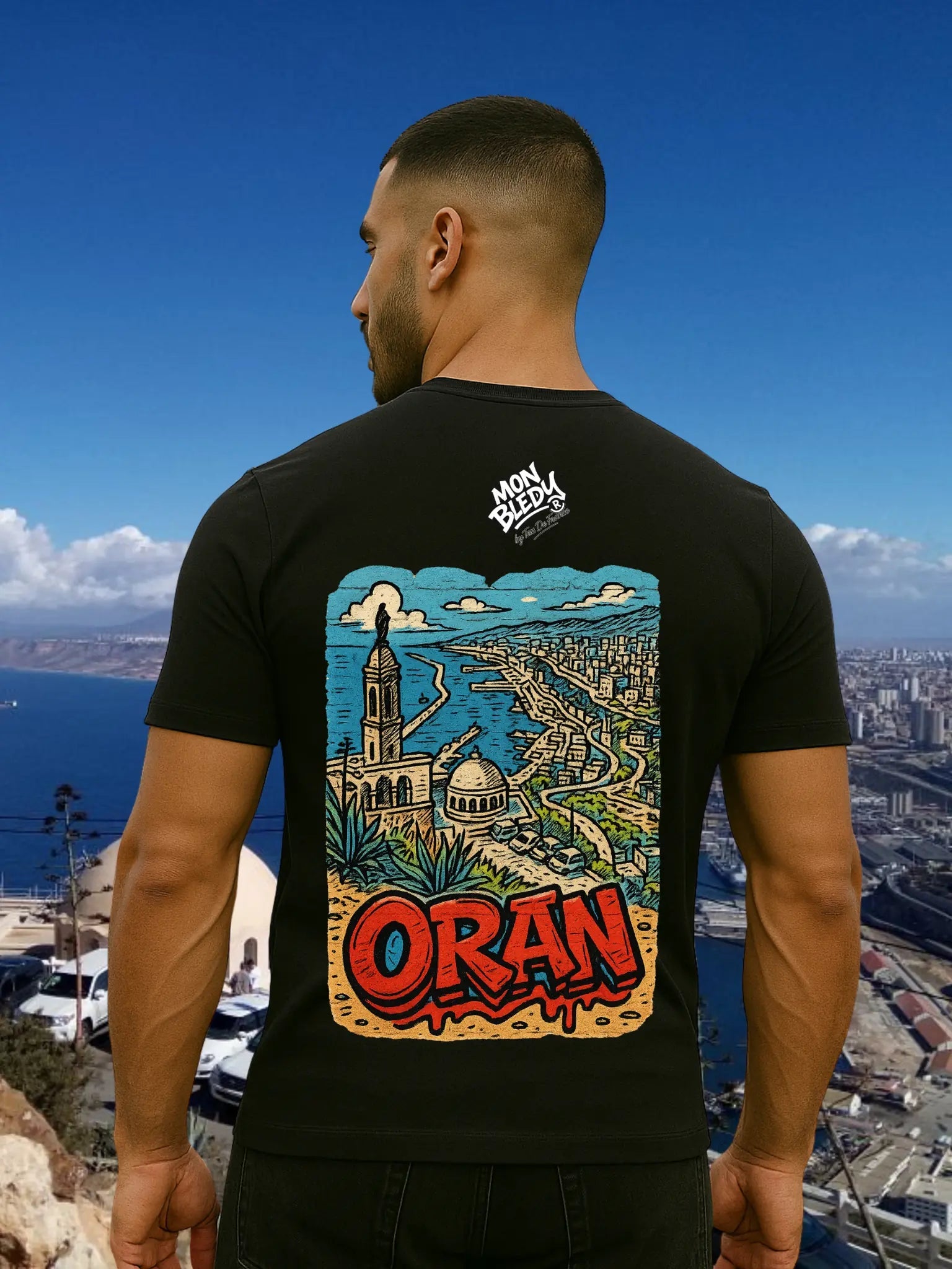 T-Shirt "Oran" – MON BLEDY® | Streetwear algérien fier et stylé - tessdefrance
