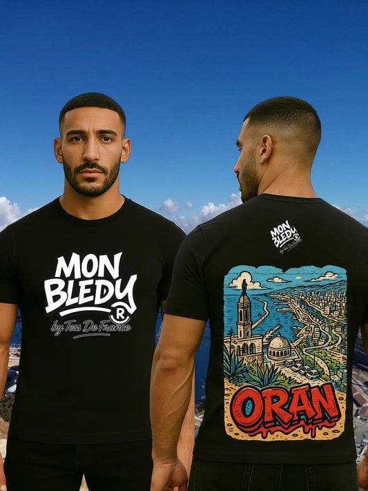T-Shirt "Oran" – MON BLEDY® | Streetwear algérien fier et stylé - tessdefrance