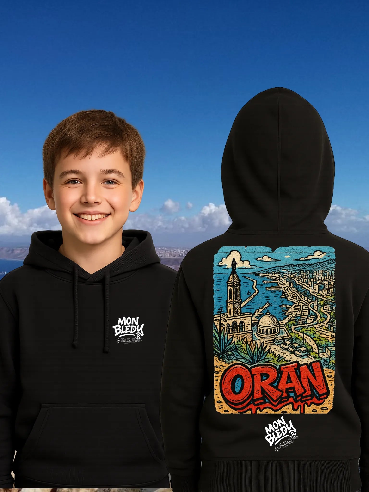 T-Shirt "Oran" – MON BLEDY® | Streetwear algérien fier et stylé - tessdefrance