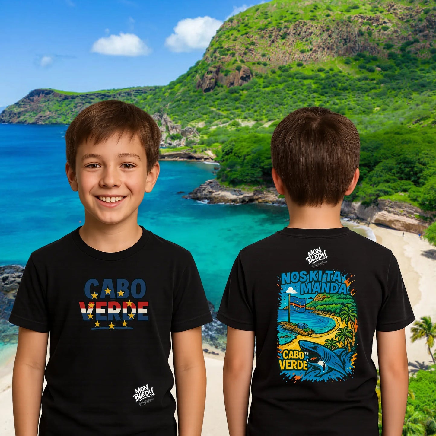 T-Shirt & Sweat "Cabo Verde - Nos Ki Ta Manda" | Adultes & Enfants | Édition Mon Bledy - tessdefrance