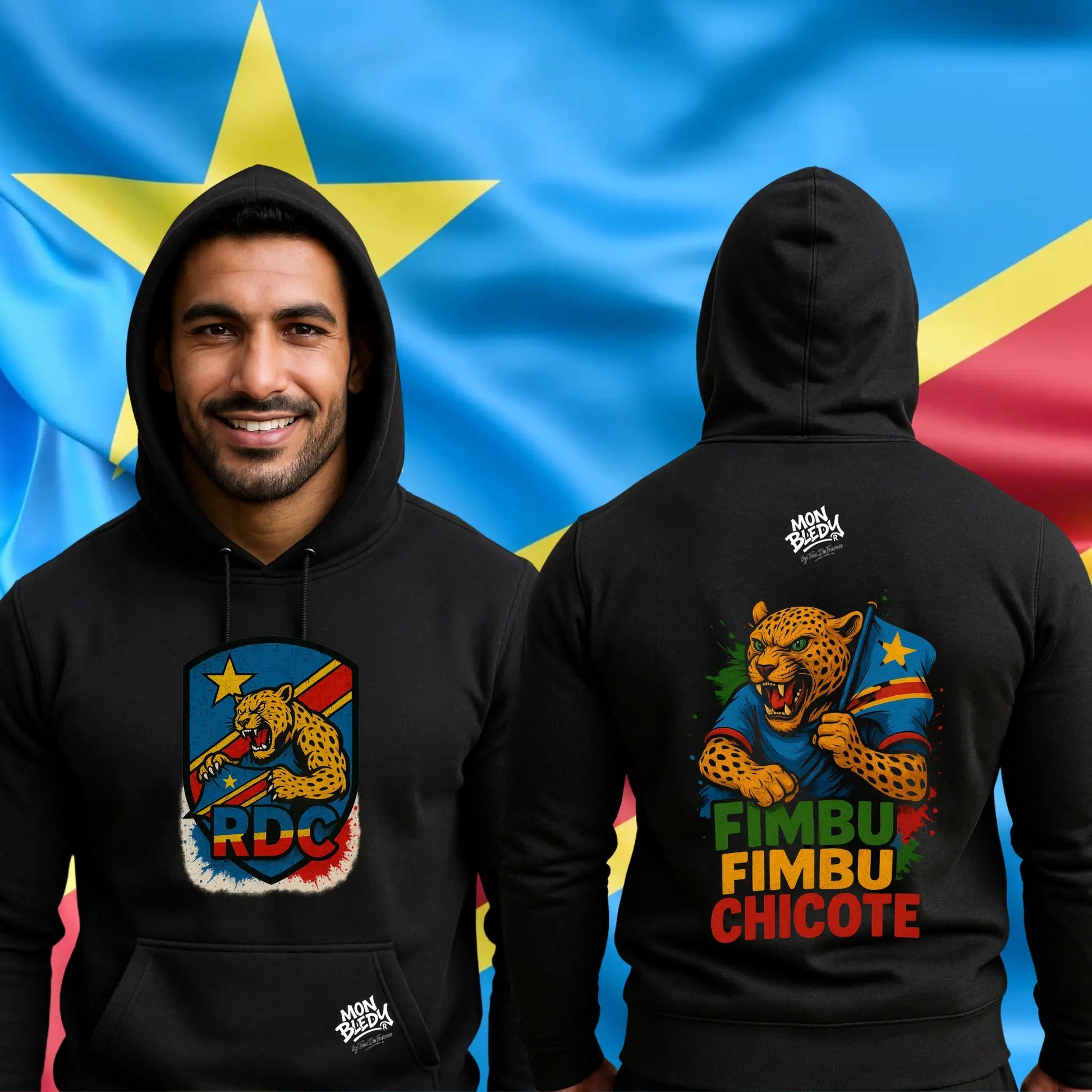 T-shirt & Sweat RDC | Léopard Fimbu – Adultes & Enfants – Mon Bledy - tessdefrance